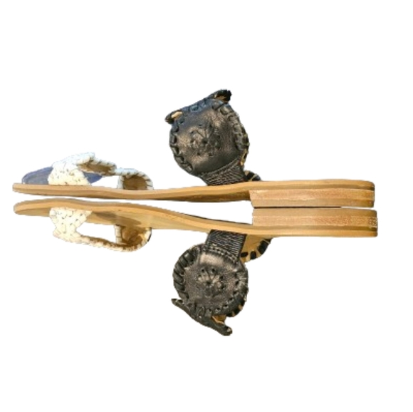 Jack Rogers Black And White Lauren Sandal - Picture 6 of 11